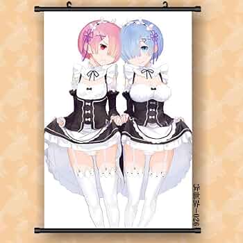 リゼロ　イベント限定タペストリー　レム　ラム Amazon.co.jp: リゼロ タペストリー 可愛い メイド レム ラム